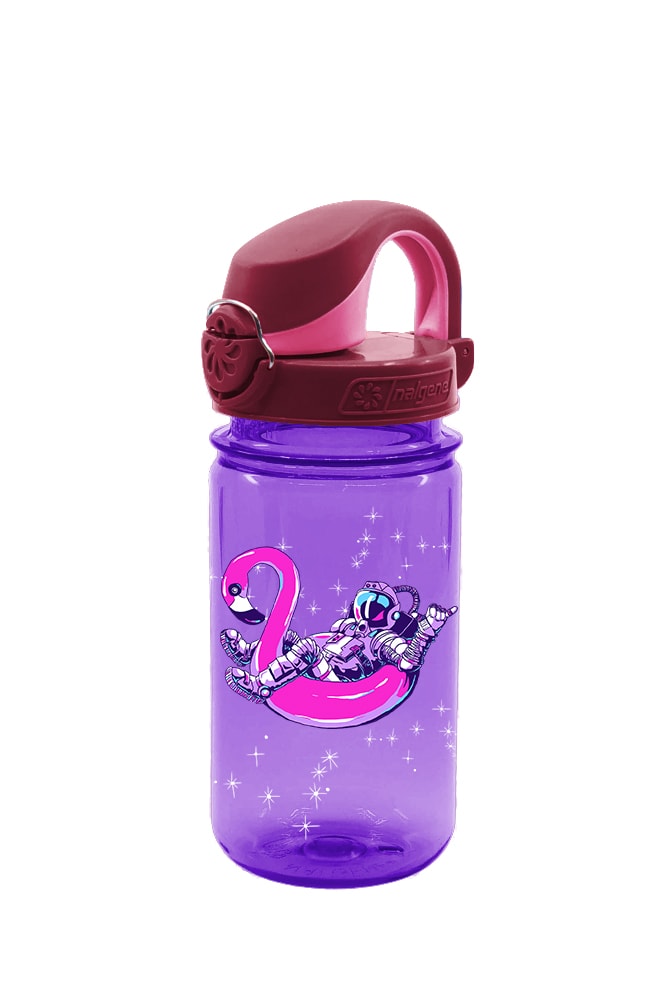 Nalgene product detail: 12oz On-The-Fly Kids Lock-Top Bottle with Graphics I1 — 12oz On-The-Fly Kids Lock-Top Bottle with Graphics