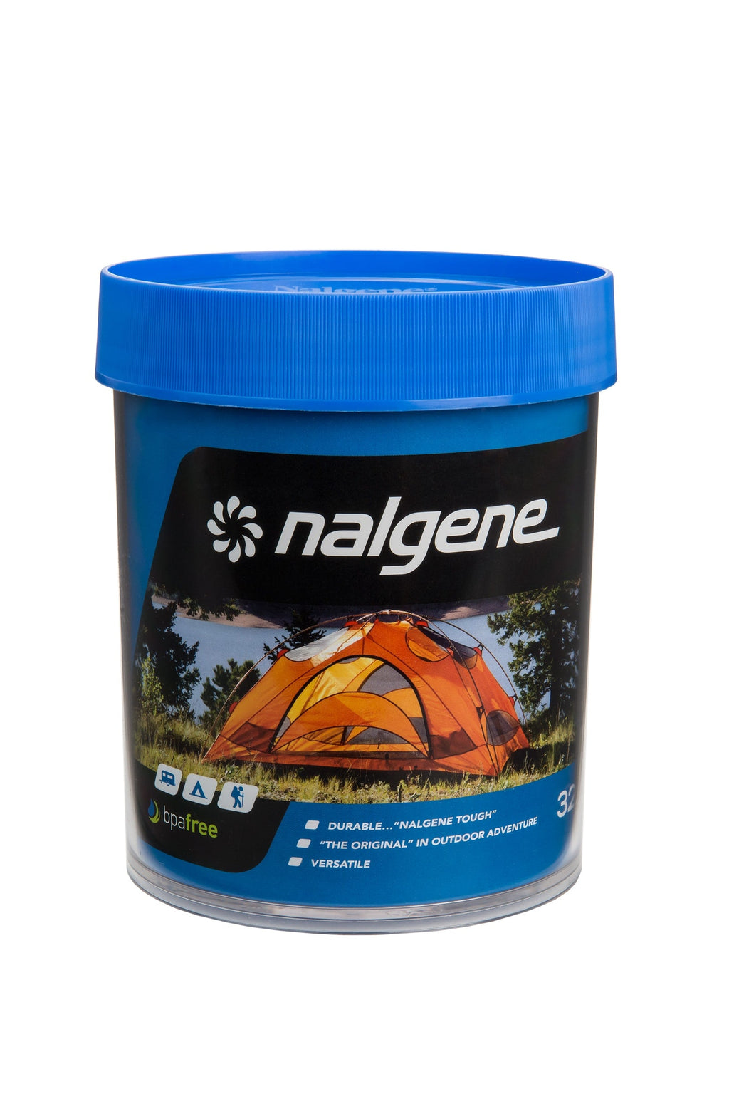 Nalgene product view: 32oz Storage Jar – Blue Lid P2 — 32oz Storage Jar – Blue Lid