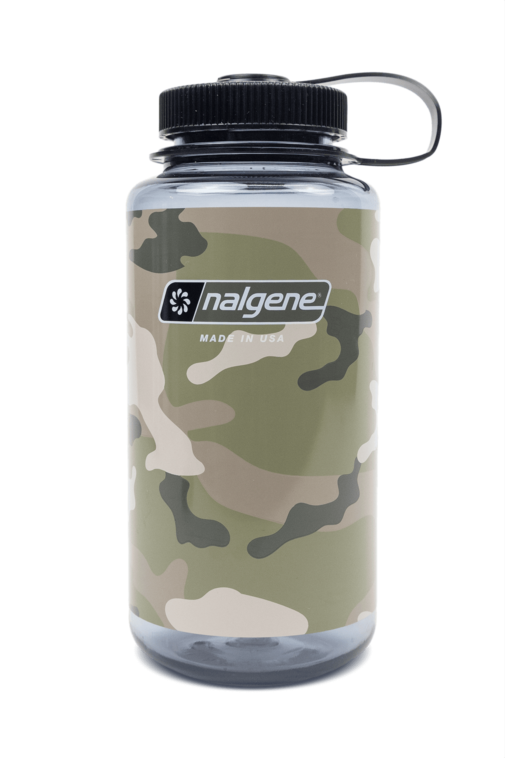 Nalgene product view: 32oz Wide Mouth Camo Print Bottles H1 — 32oz Wide Mouth Camo Print Bottles