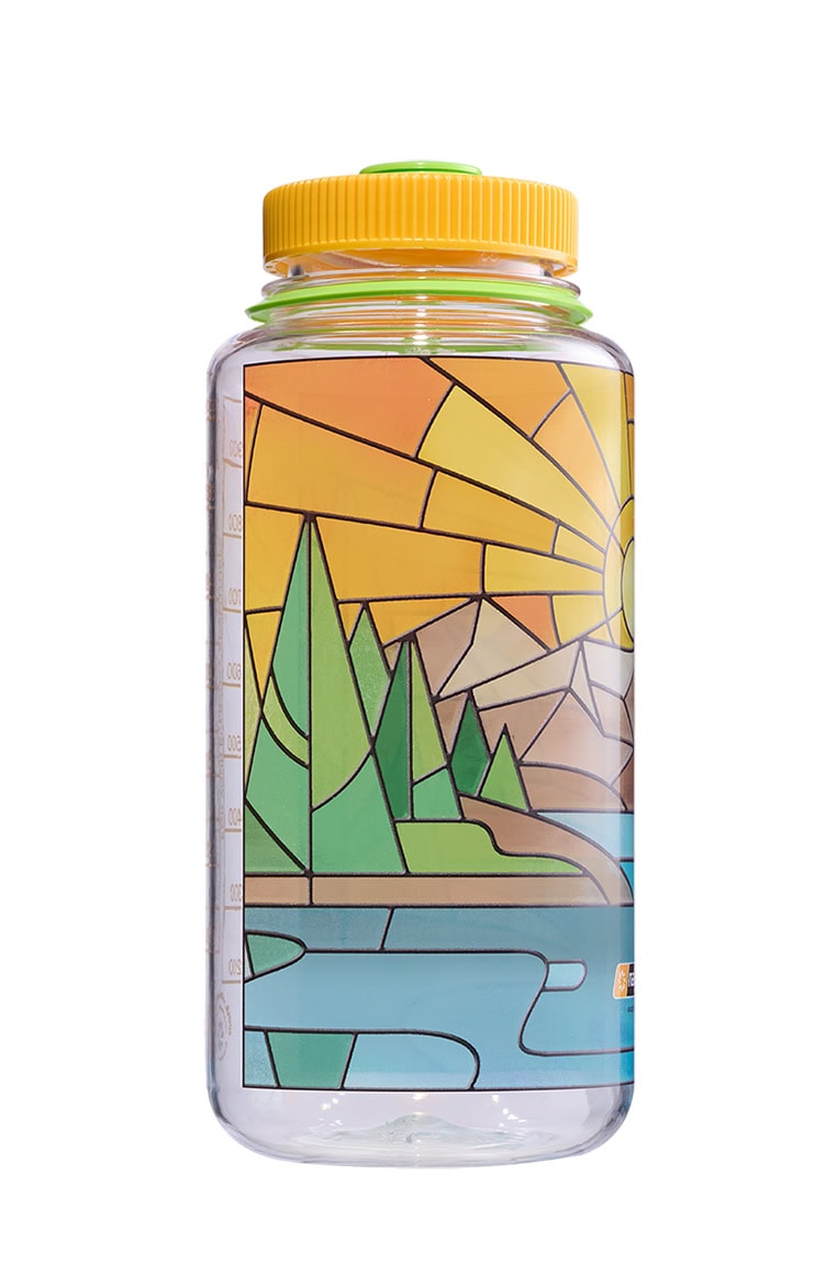Nalgene product view: 32oz Wide Mouth Stained Glass Print Bottles N0 — 32oz Wide Mouth Stained Glass Print Bottles