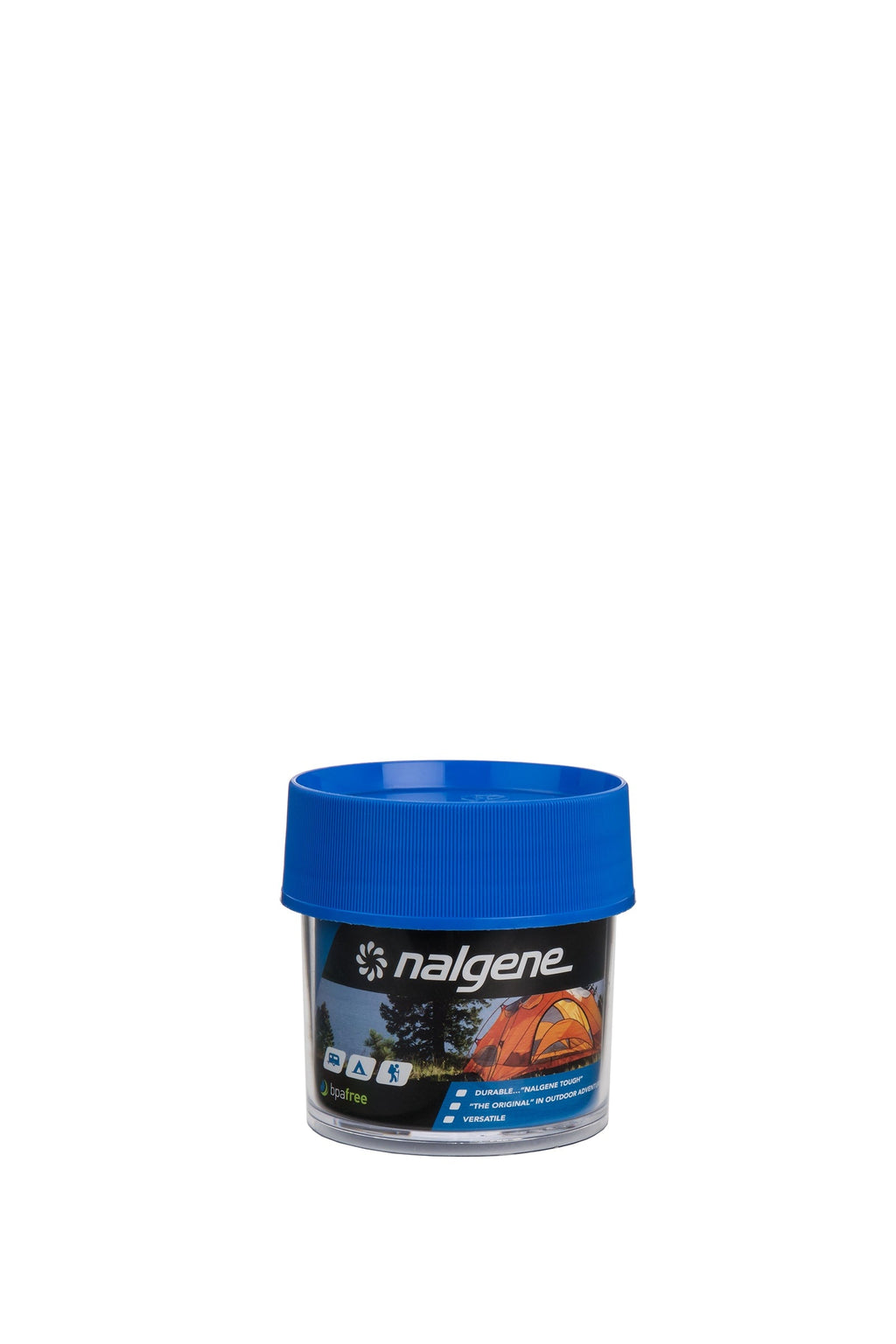 Nalgene product view: 4oz Storage Jar – Blue Lid L9 — 4oz Storage Jar – Blue Lid