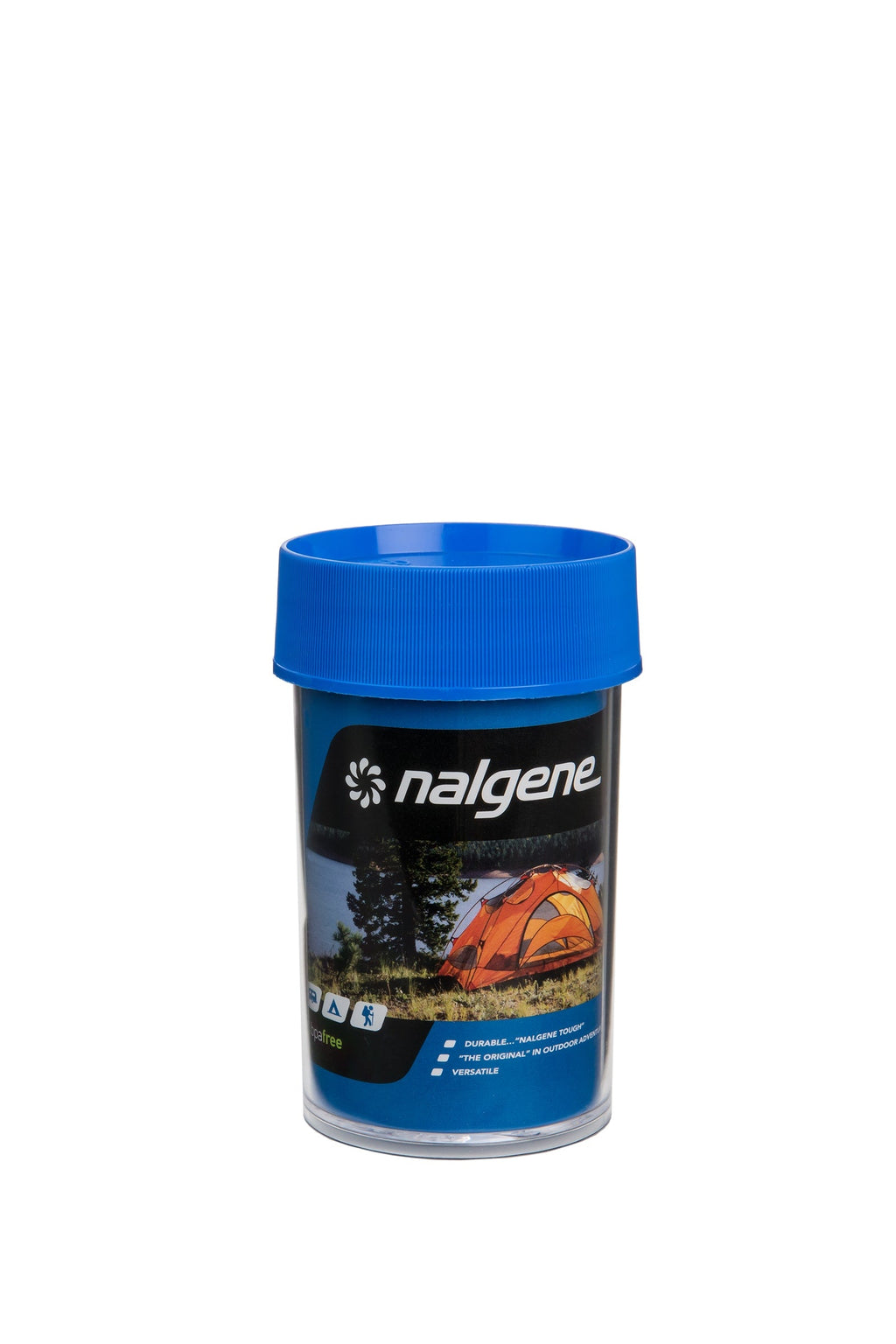 Nalgene product view: 8oz Storage Jar – Blue Lid R1 — 8oz Storage Jar – Blue Lid