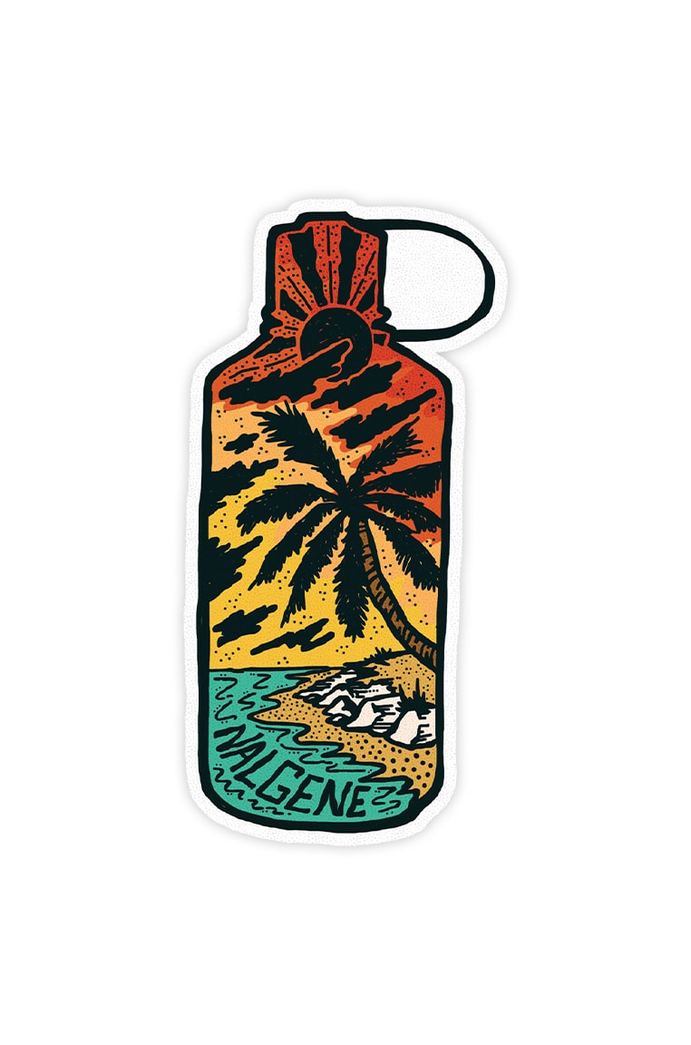Nalgene product detail: Tropical Narrow Mouth Sticker R3 — Tropical Narrow Mouth Sticker