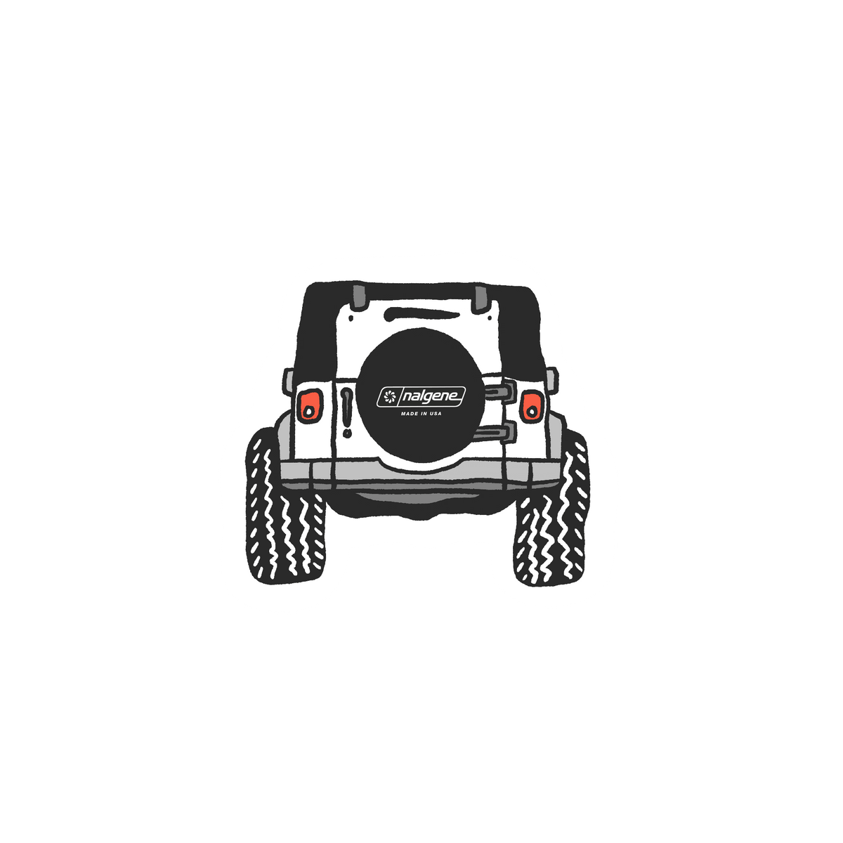 Nalgene product view: Four Wheeling Sticker O4 — Four Wheeling Sticker