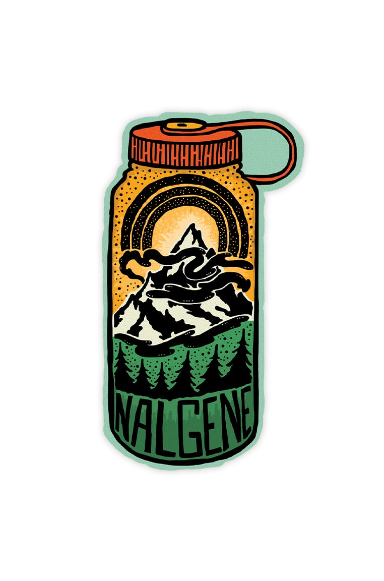 Nalgene product image: Mountain Peak Sticker K6 — Mountain Peak Sticker