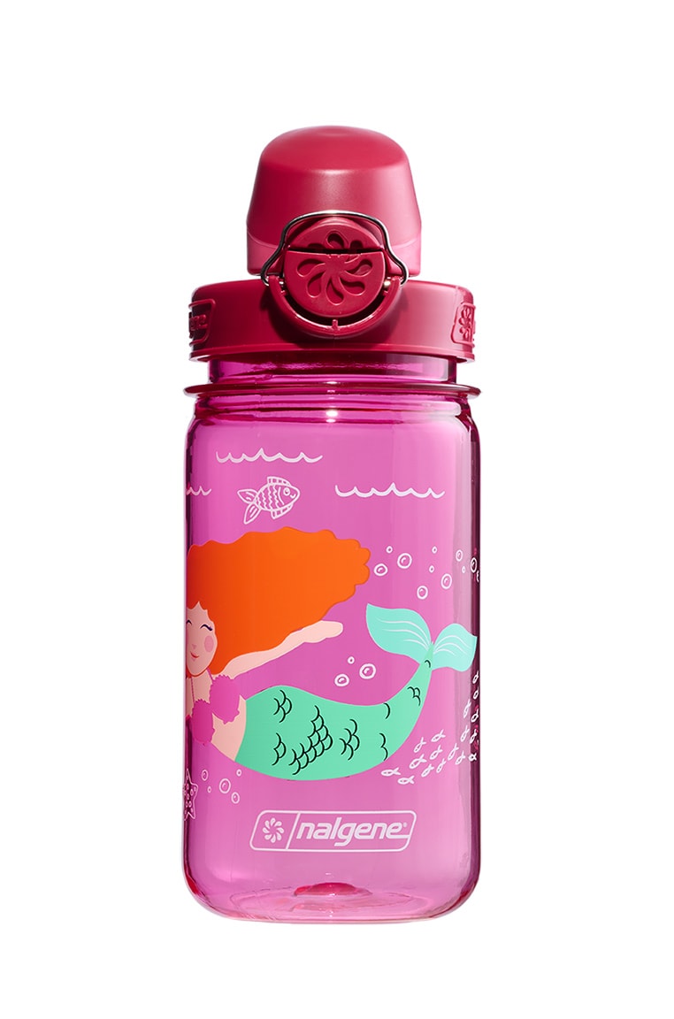 Nalgene product view: 12oz On-The-Fly Kids Lock-Top Bottle with Graphics I1 — 12oz On-The-Fly Kids Lock-Top Bottle with Graphics