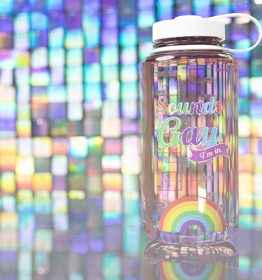 Nalgene product image: 32oz Wide Mouth Pride Bottle W3 — 32oz Wide Mouth Pride Bottle