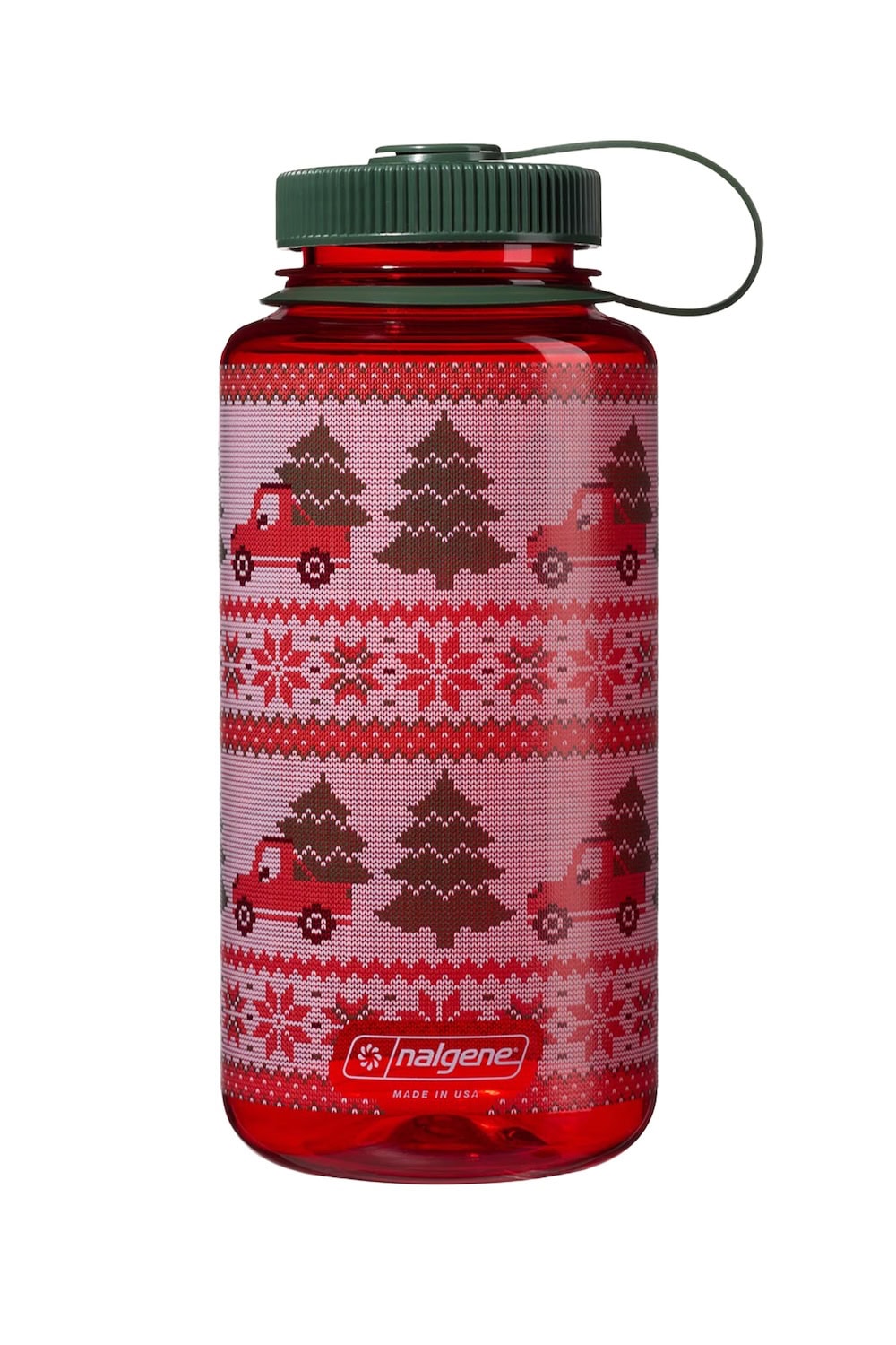 Nalgene product image: 32oz Wide Mouth Ugly Sweater Bottle D5 — 32oz Wide Mouth Ugly Sweater Bottle